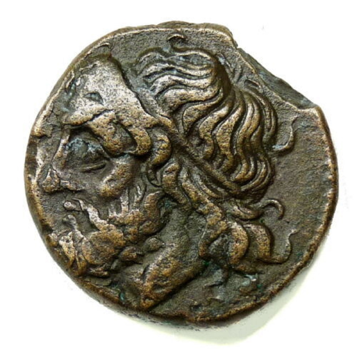 Sicily,-Syracuse.-Hieron-II-275-215-Bc---Poseidon-/-Trident-And-Dolphins
